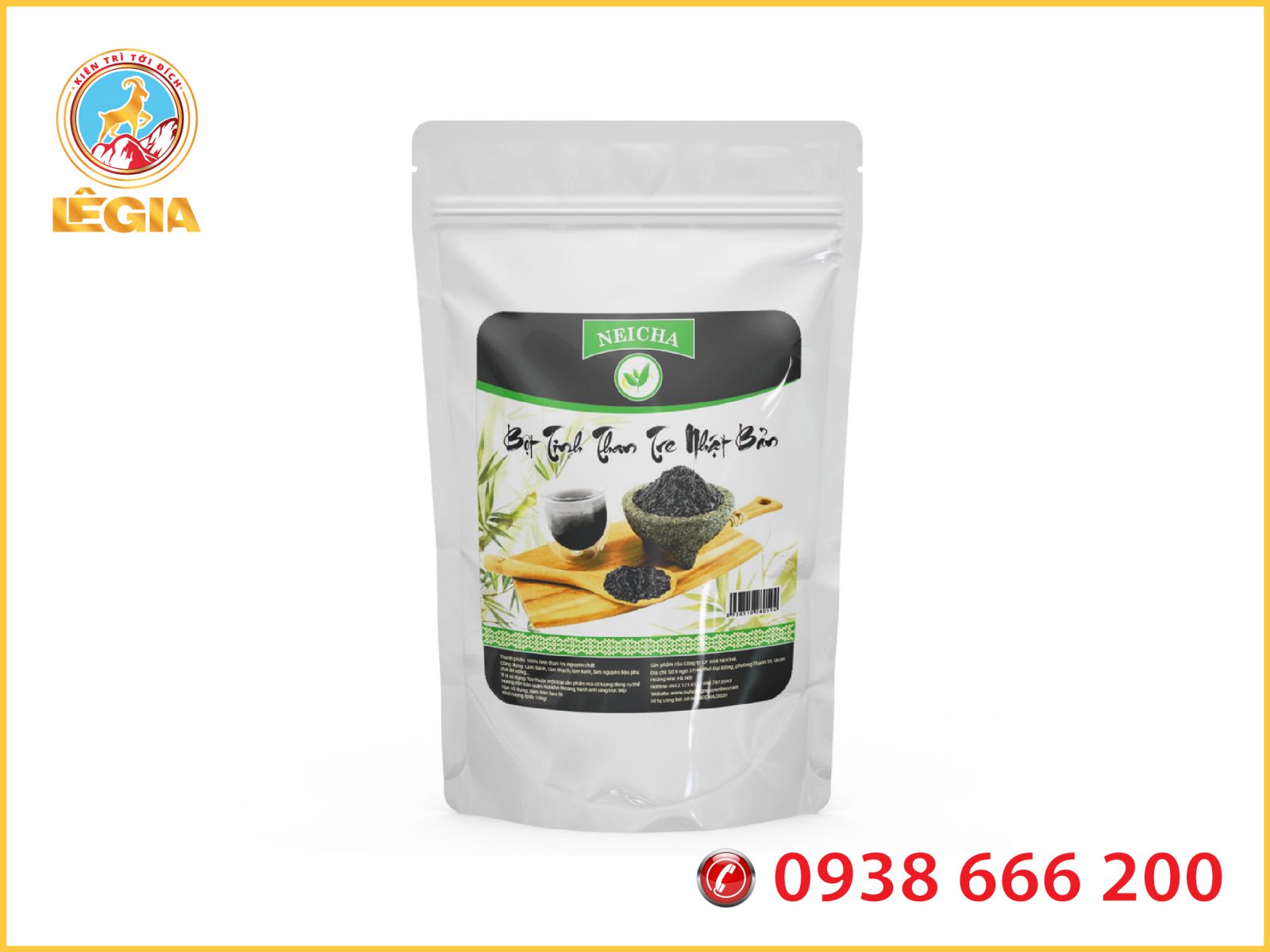 Bột Tinh Than Tre Nhật Bản Neicha 100g