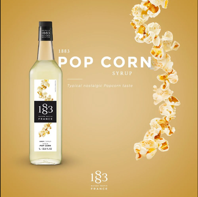Syrup 1883 Bắp Rang Bơ 1L - Popcorn: Hương Vị Ngọt Ngào, Đậm Đà Từ Quá Khứ Đến Hiện Tại