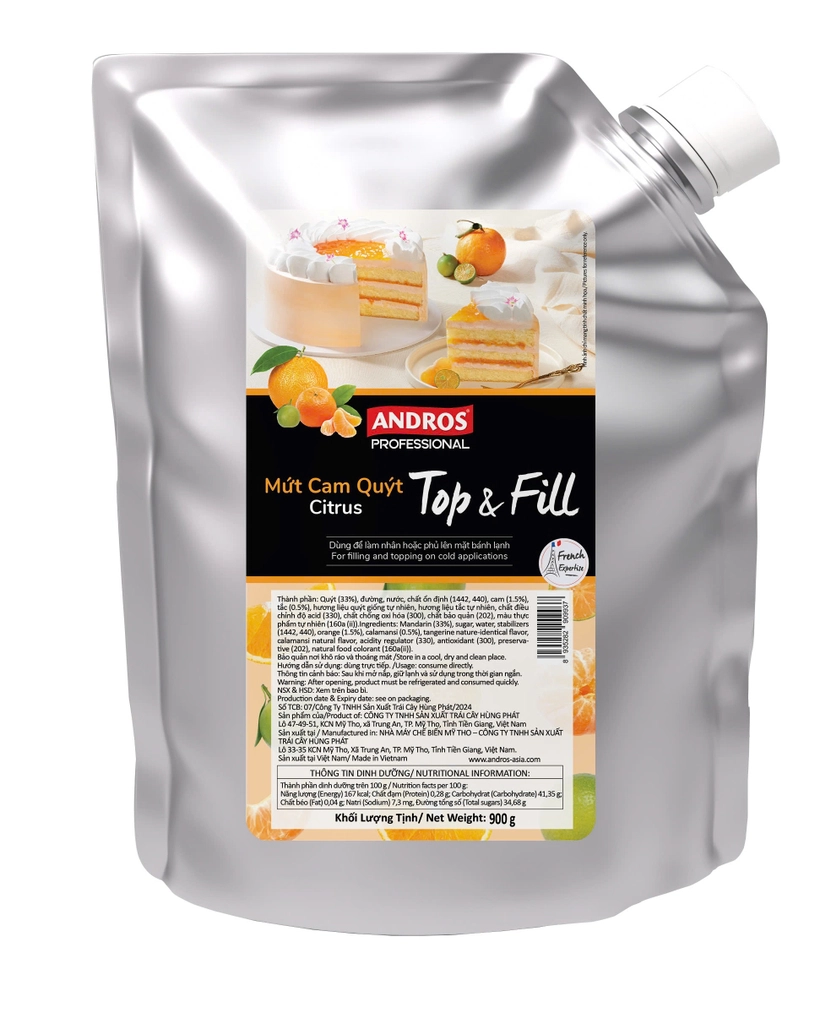 TOP & FILL MỨT CAM QUÝT 900G