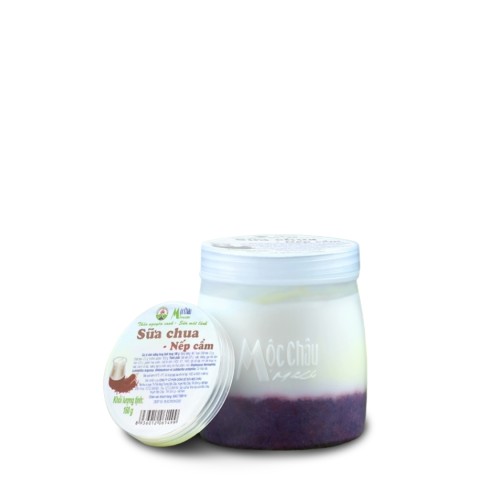 SỮA CHUA ĂN MỘC CHÂU MILK NẾP CẨM 120G (12 Hộp/Thùng)