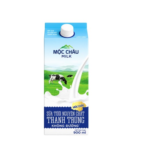 SỮA TƯƠI THANH TRÙNG KHÔNG ĐƯỜNG MỘC CHÂU MCM 1L (12 Hộp/Thùng)