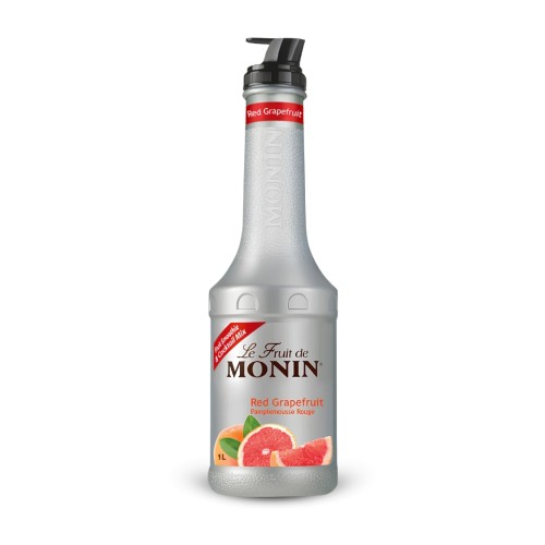 Mứt Sệt Bưởi Đỏ Nghiền Monin - Monin Red Grapefruit Fruit Mix (Puree) 1L