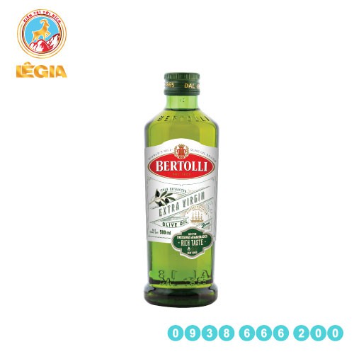Dầu Olive Extra Virgin Bertolli 500ml