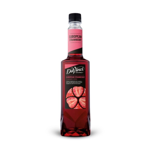 SYRUP DAVINCI DÂU  750ML - DAVINCI EUROPEAN STRAWBERRY SYRUP